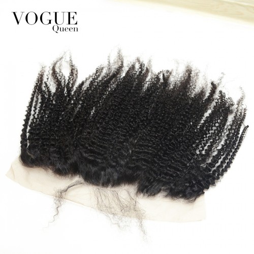 Natural Curl 13x4 Lace Frontal Closure With Baby Hair,Natural Color
